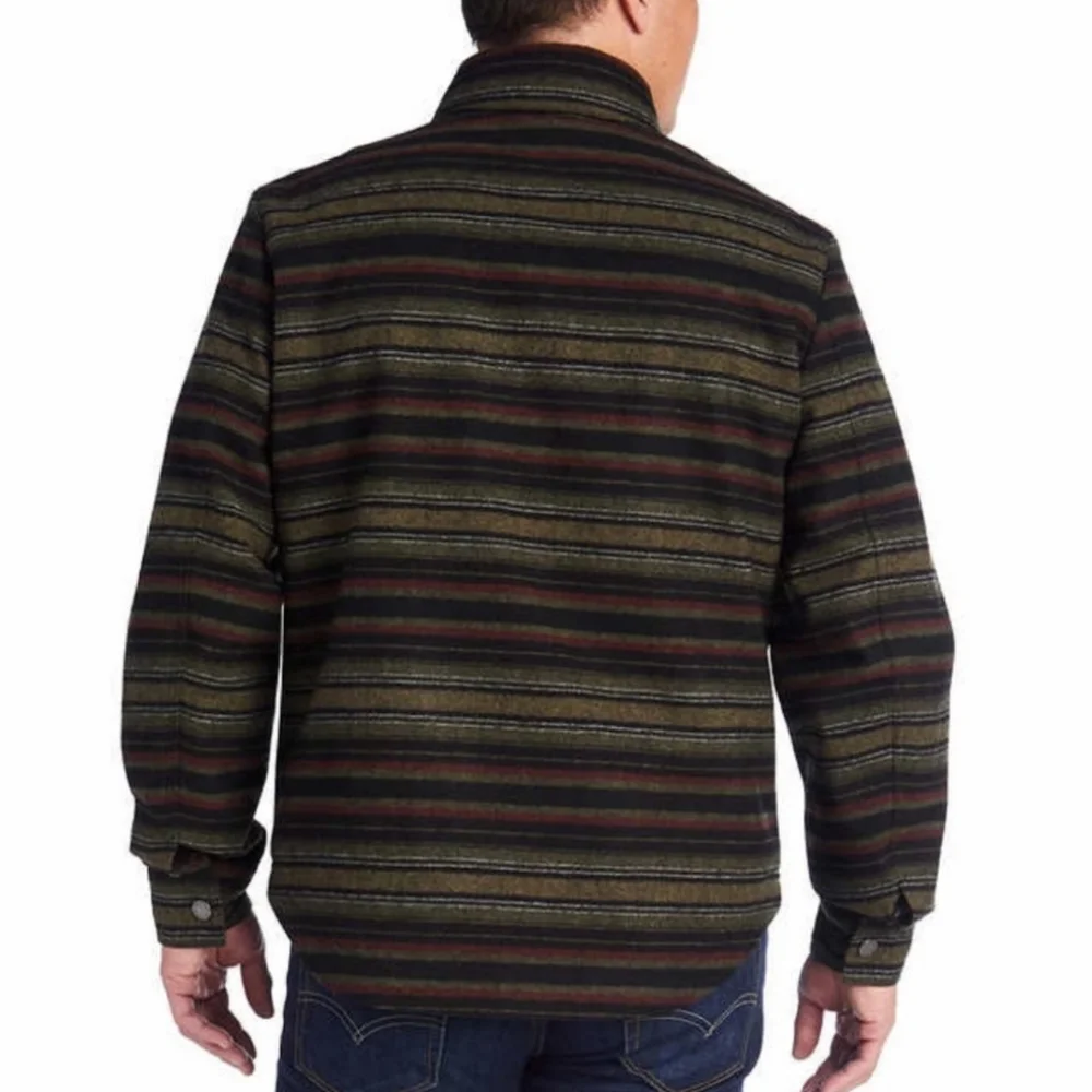 NWT Pendleton Conway Wool Striped Jacket Shacket Coat Mt Hood1